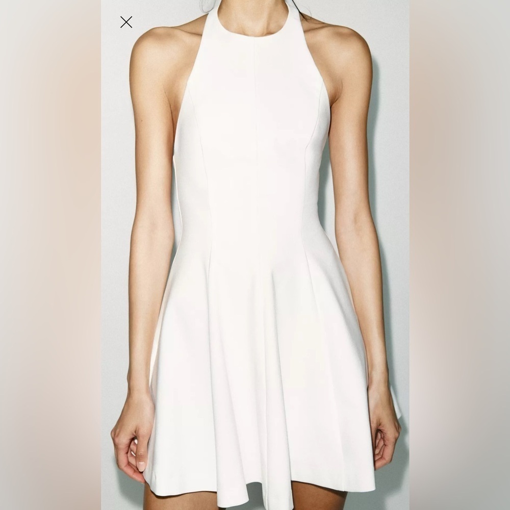 Zara mini godet halter dress - Picture 2 of 6
